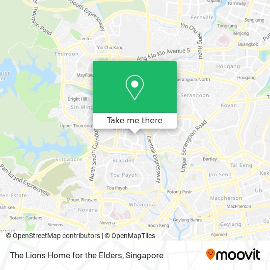The Lions Home for the Elders map