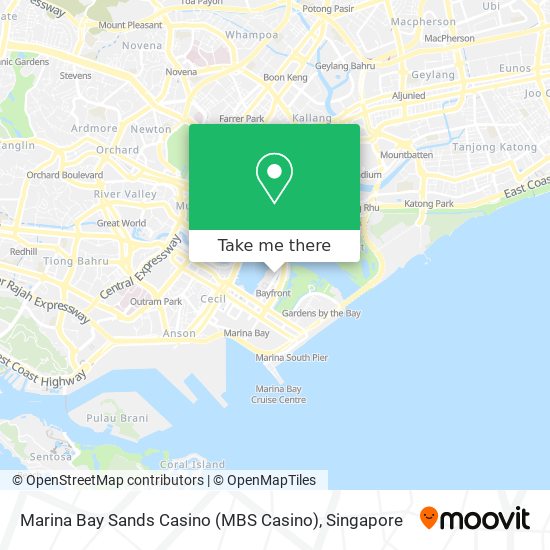 Marina Bay Sands Casino (MBS Casino) map