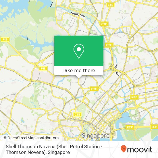 Shell Thomson Novena (Shell Petrol Station - Thomson Novena) map