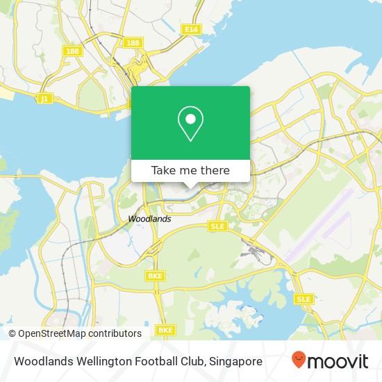 Woodlands Wellington Football Club map