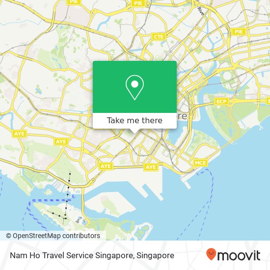 Nam Ho Travel Service Singapore map