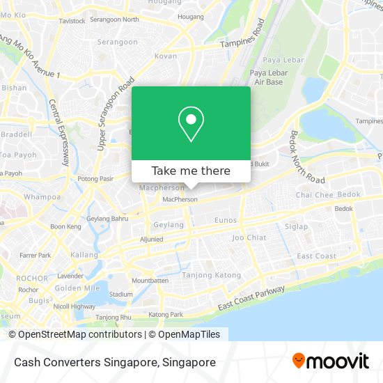Cash Converters Singapore map