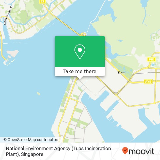 National Environment Agency (Tuas Incineration Plant) map