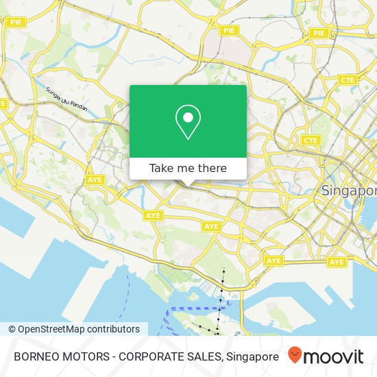 BORNEO MOTORS - CORPORATE SALES map