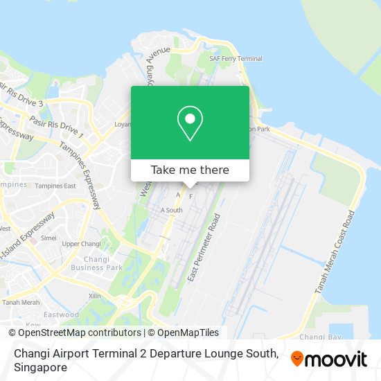 Changi Airport Terminal 2 Departure Lounge South map