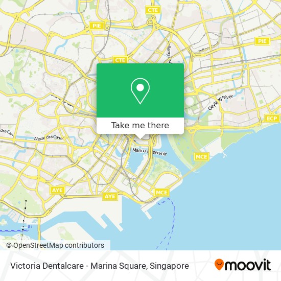 Victoria Dentalcare - Marina Square map