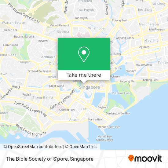 The Bible Society of S'pore map