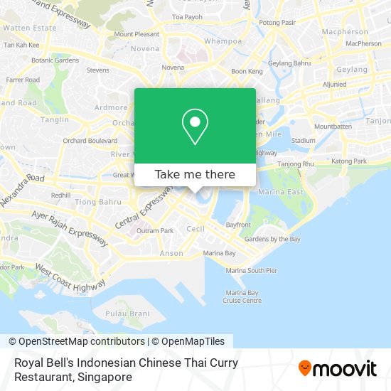 Royal Bell's Indonesian Chinese Thai Curry Restaurant map