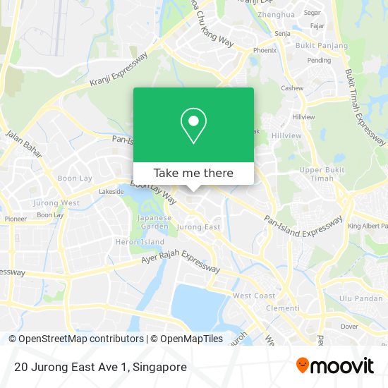 20 Jurong East Ave 1 map