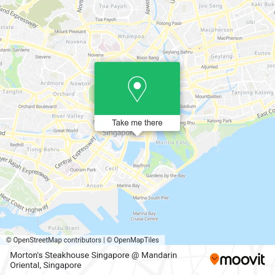 Morton's Steakhouse Singapore @ Mandarin Oriental地图