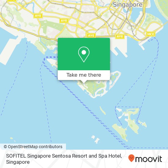 SOFITEL Singapore Sentosa Resort and Spa Hotel地图