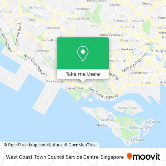 West Coast Town Council Service Centre map