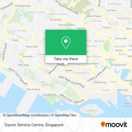 Dyson Service Centre map