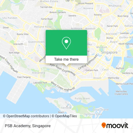 PSB Academy map