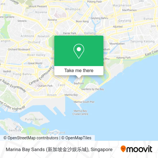 Marina Bay Sands (新加坡金沙娱乐城) map