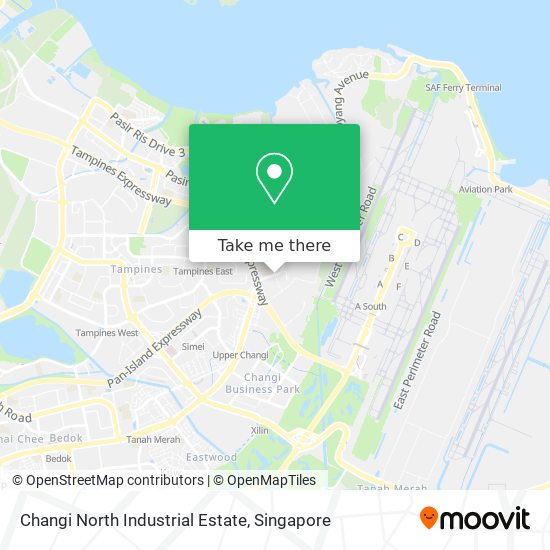 Changi North Industrial Estate map