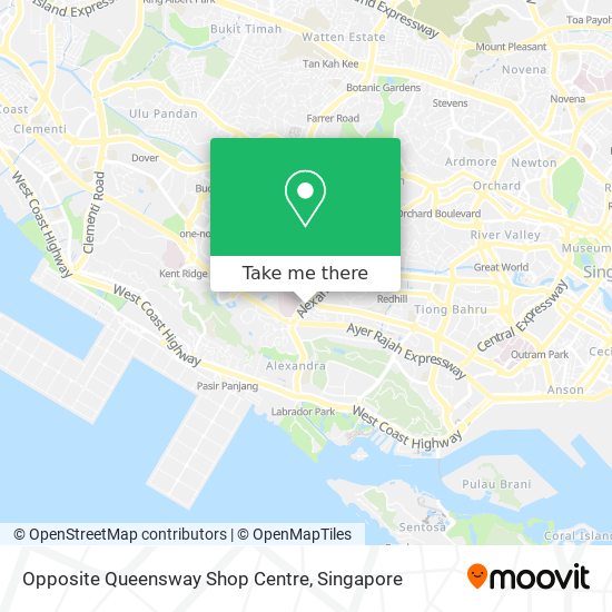 Opposite Queensway Shop Centre map