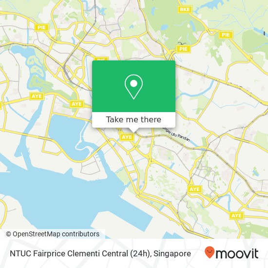 NTUC Fairprice Clementi Central (24h) map