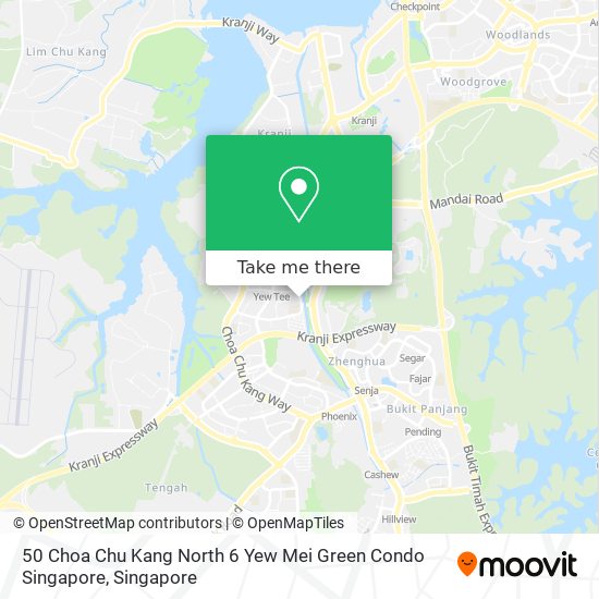 50 Choa Chu Kang North 6 Yew Mei Green Condo Singapore map