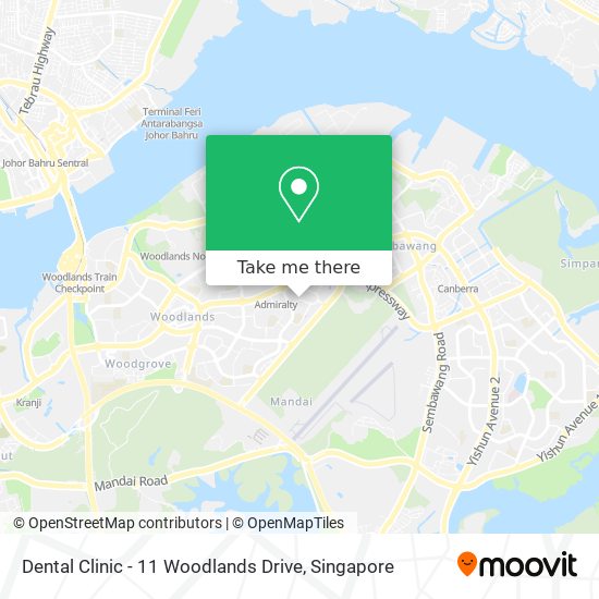 Dental Clinic - 11 Woodlands Drive map