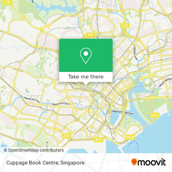 Cuppage Book Centre地图