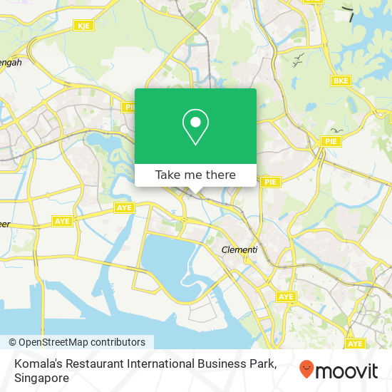 Komala's Restaurant International Business Park map