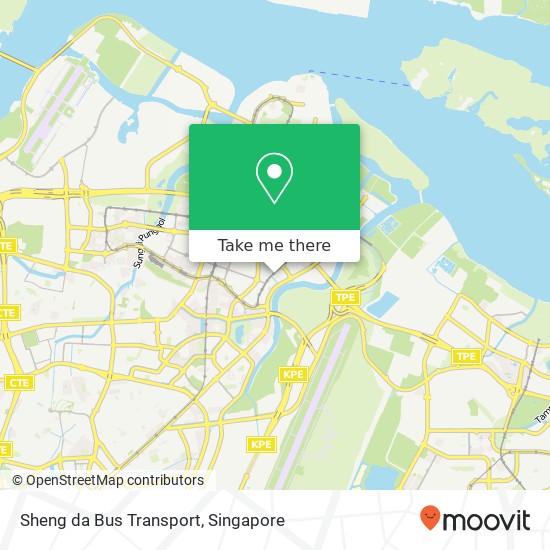 Sheng da Bus Transport map