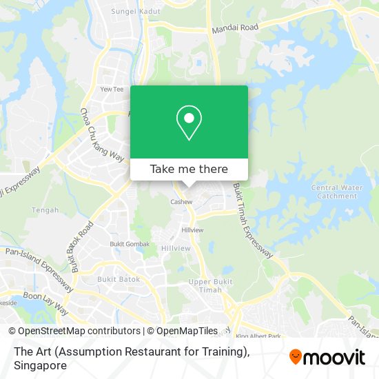 The Art (Assumption Restaurant for Training) map