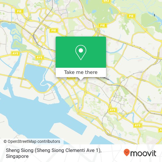 Sheng Siong (Sheng Siong Clementi Ave 1) map