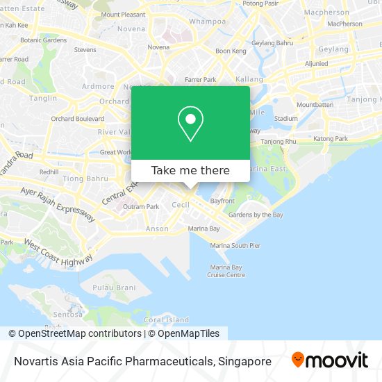 Novartis Asia Pacific Pharmaceuticals map