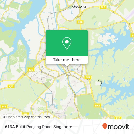 613A Bukit Panjang Road map