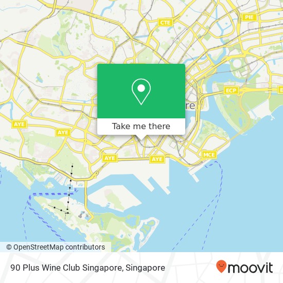 90 Plus Wine Club Singapore地图