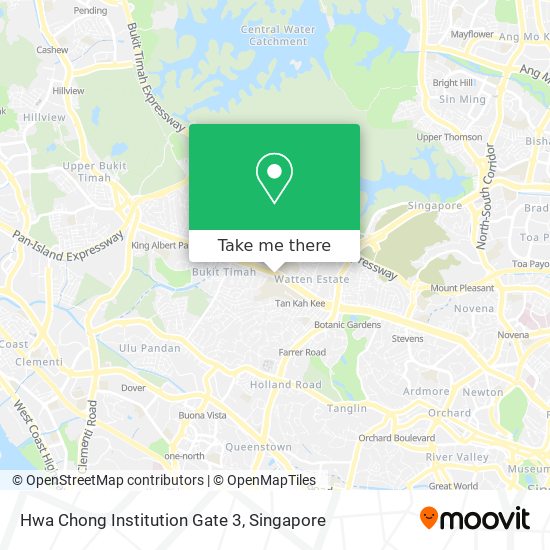 Hwa Chong Institution Gate 3 map