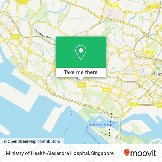 Ministry of Health-Alexandra Hospital map