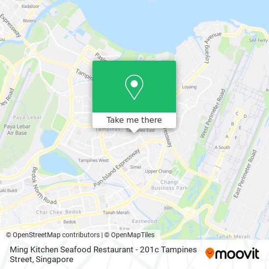 Ming Kitchen Seafood Restaurant - 201c Tampines Street map