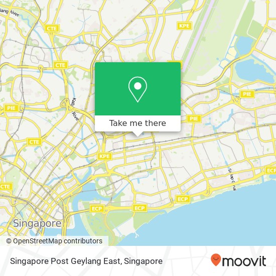 Singapore Post Geylang East map