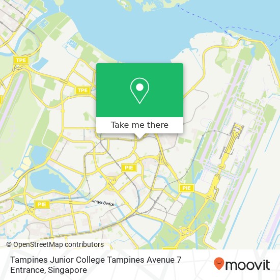 Tampines Junior College Tampines Avenue 7 Entrance map