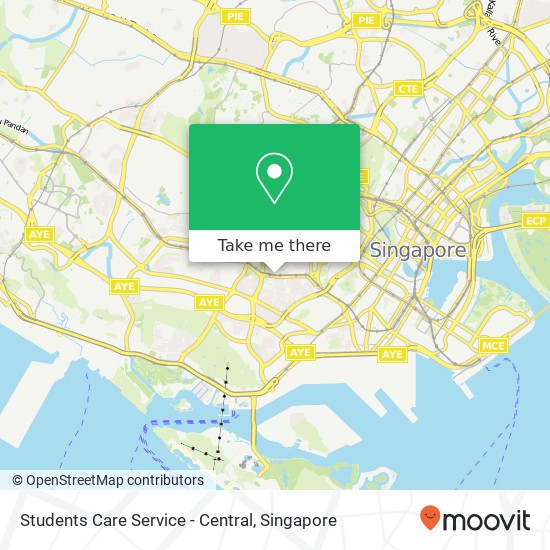 Students Care Service - Central map