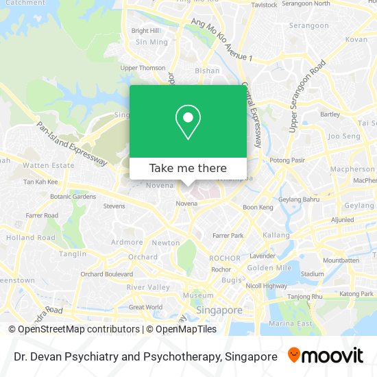 Dr. Devan Psychiatry and Psychotherapy map
