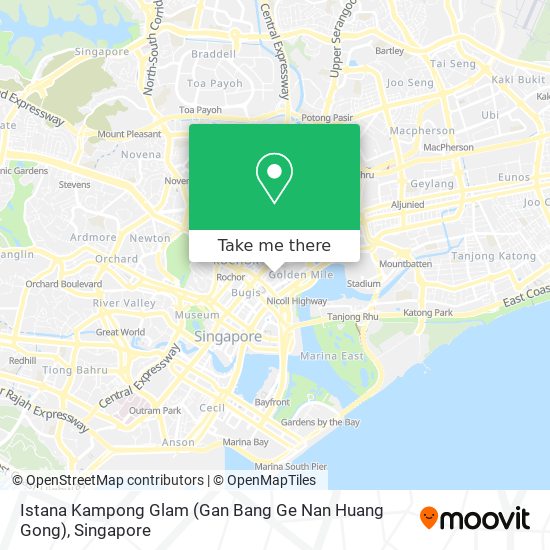 Istana Kampong Glam (Gan Bang Ge Nan Huang Gong) map
