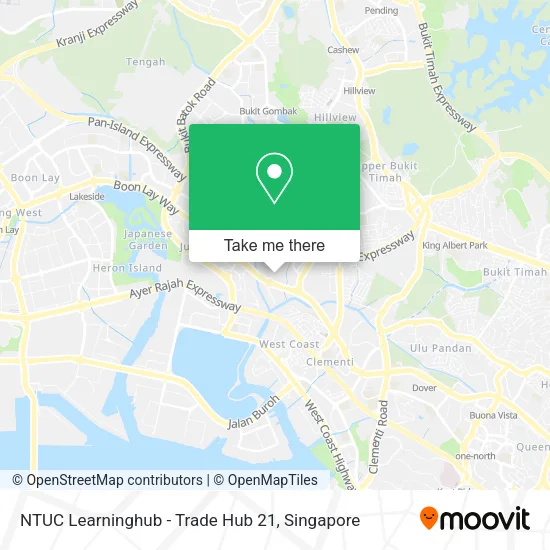 NTUC Learninghub - Trade Hub 21 map