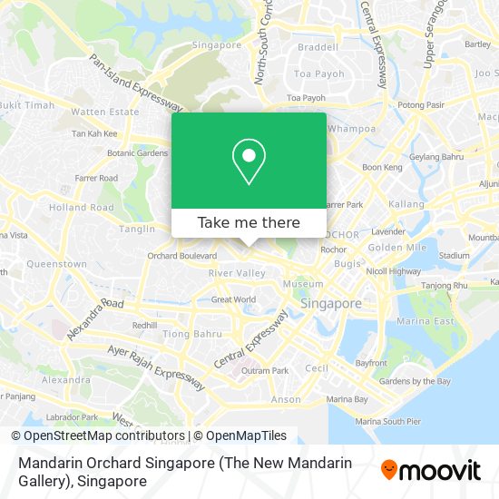 Mandarin Orchard Singapore (The New Mandarin Gallery) map