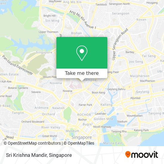 Sri Krishna Mandir map