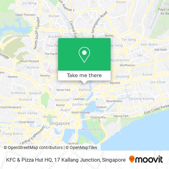 KFC & Pizza Hut HQ, 17 Kallang Junction map