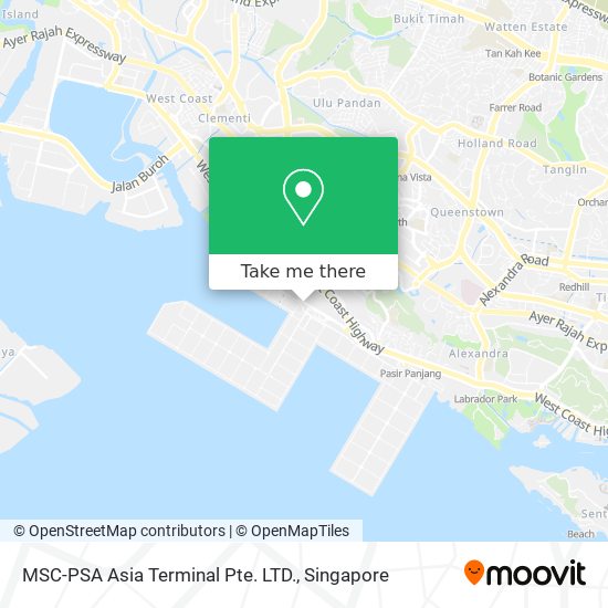 MSC-PSA Asia Terminal Pte. LTD. map