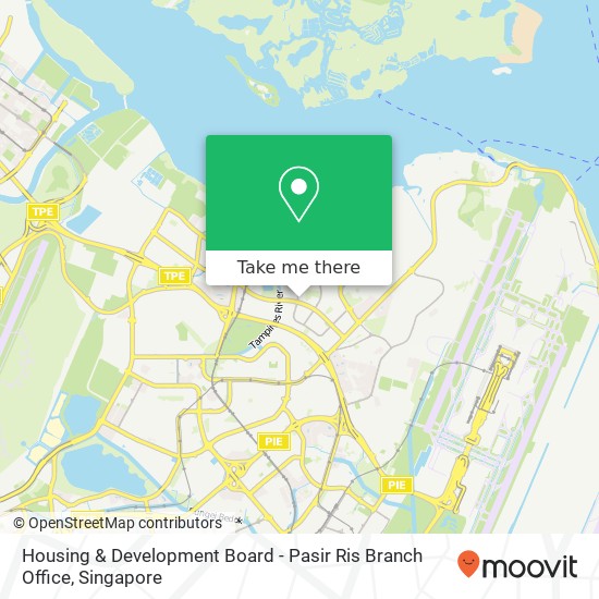 Housing & Development Board - Pasir Ris Branch Office map