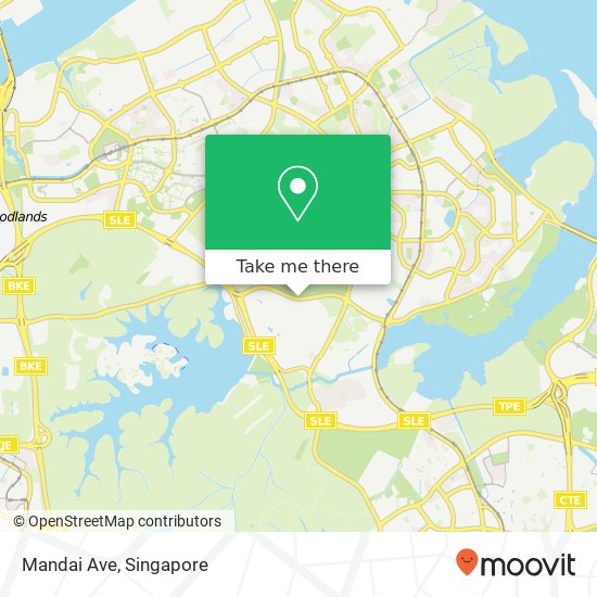 Mandai Ave map