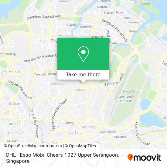 DHL - Esso Mobil Cheers-1027 Upper Serangoon地图