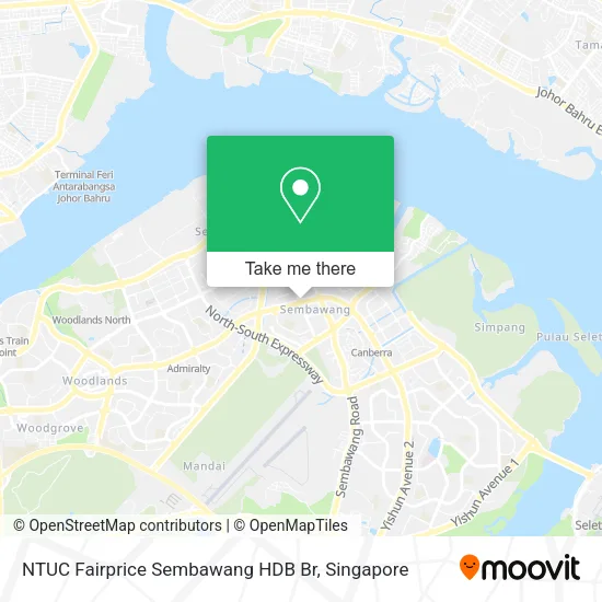 NTUC Fairprice Sembawang HDB Br map