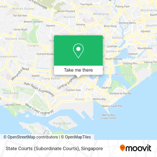 State Courts (Subordinate Courts) map